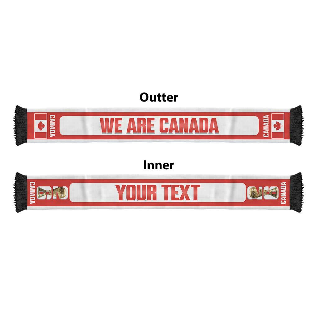 Canada 2026 Football Personalized Soccer Scarf Go Maple Leaf
