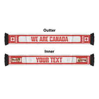 Canada 2026 Football Personalized Soccer Scarf Go Maple Leaf