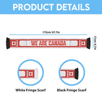 Canada 2026 Football Personalized Soccer Scarf Go Maple Leaf