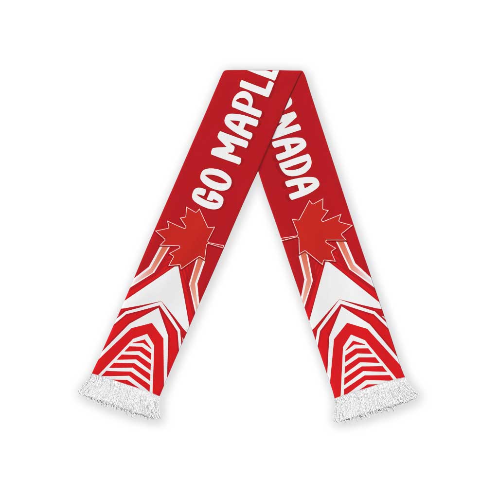 Canada 2026 Football Soccer Scarf Go Maple Leaf