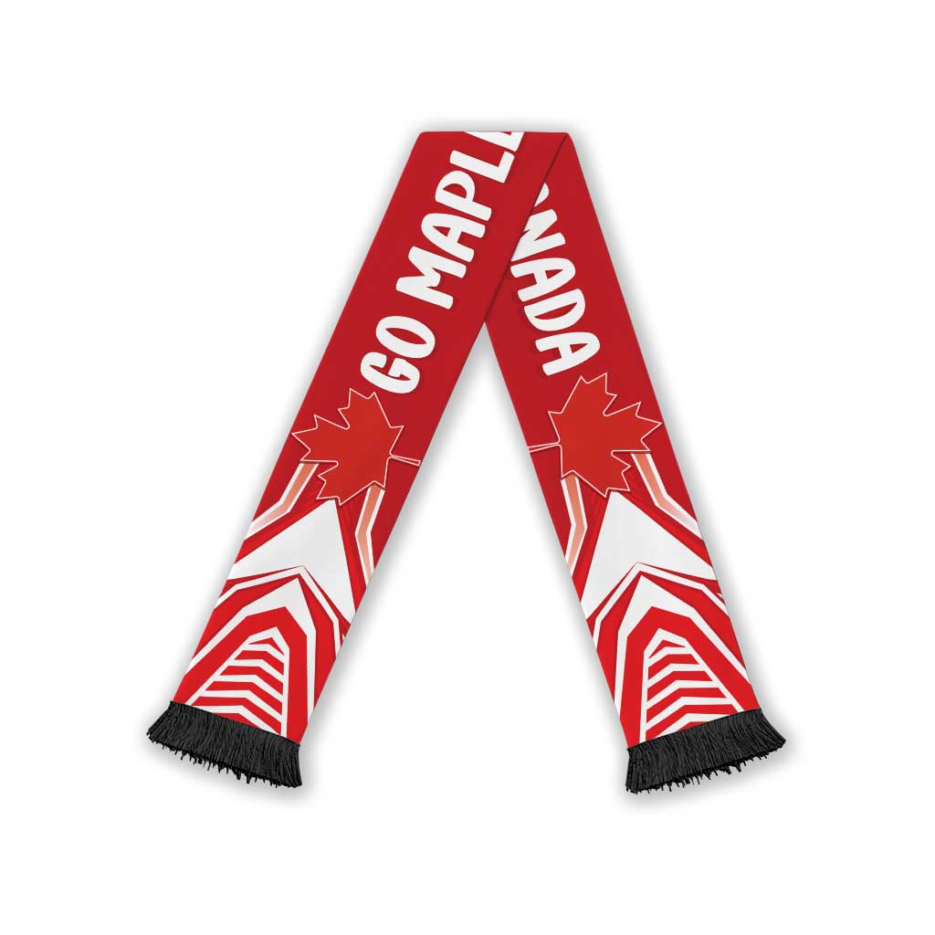 Canada 2026 Football Soccer Scarf Go Maple Leaf