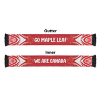 Canada 2026 Football Soccer Scarf Go Maple Leaf