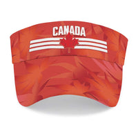 Canada 2026 Football Sun Visor Cap Go Maple Leaf