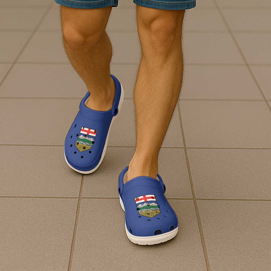Canada Alberta Province Clogs Shoes Fortis et liber - Wonder Print Shop