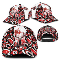 Canada Day Classic Cap Forest Moose Maple Leaves Haida Pattern LT03