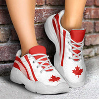 Canada Football Chunky Sneakers Flag-Inspired Curve Style
