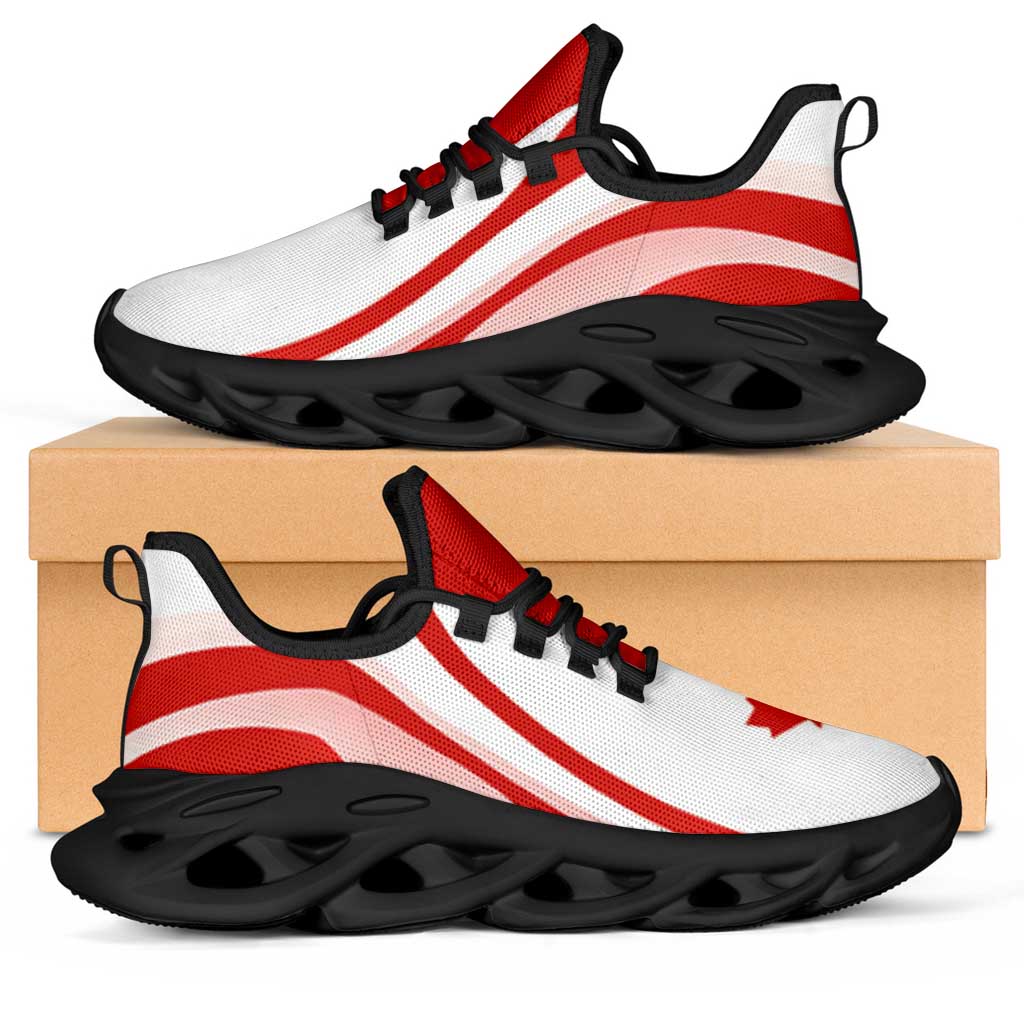 Canada Football Clunky Sneakers Flag-Inspired Curve Style