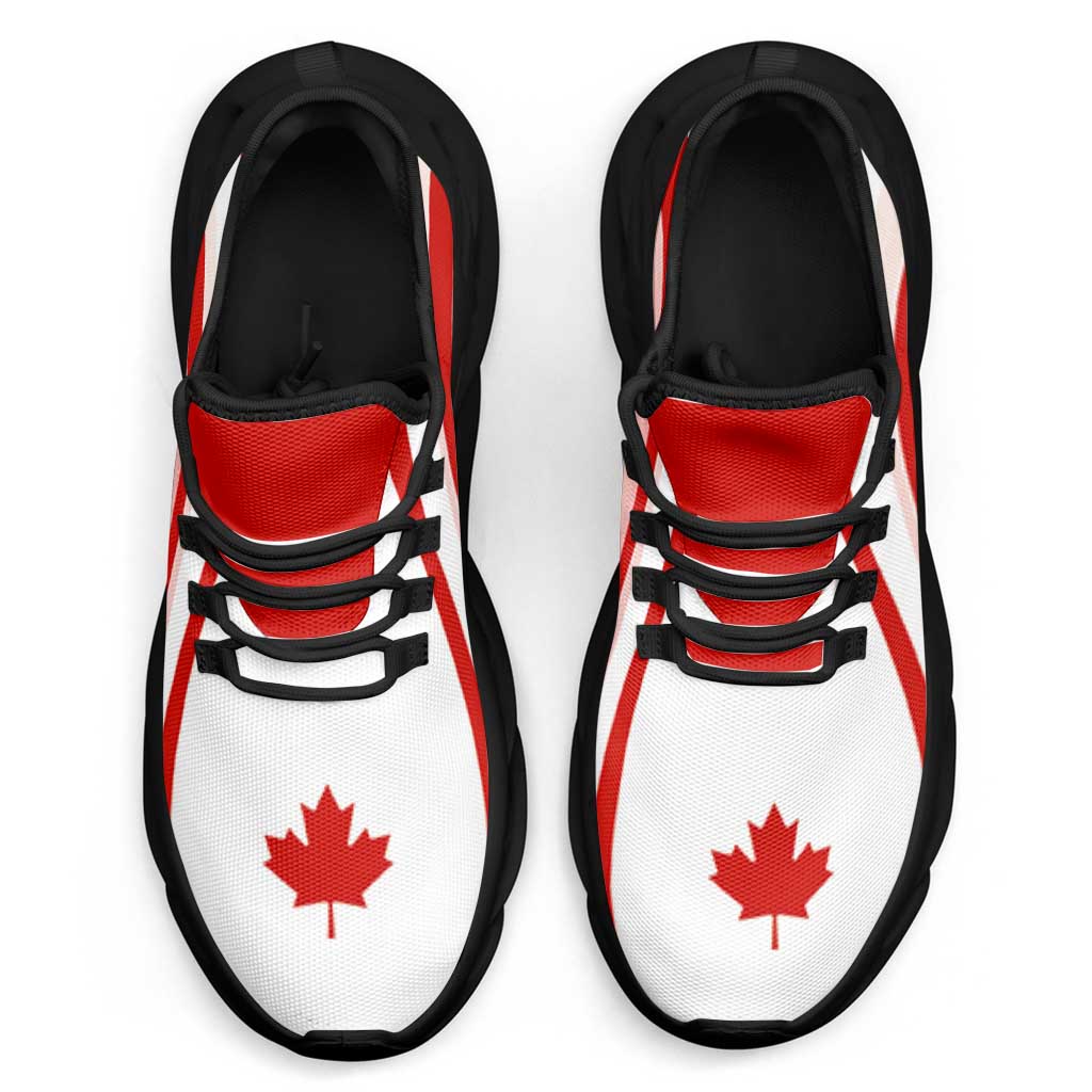 Canada Football Clunky Sneakers Flag-Inspired Curve Style