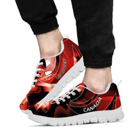 Canada Football Sneakers Visual Line Abstract Maple Leaf