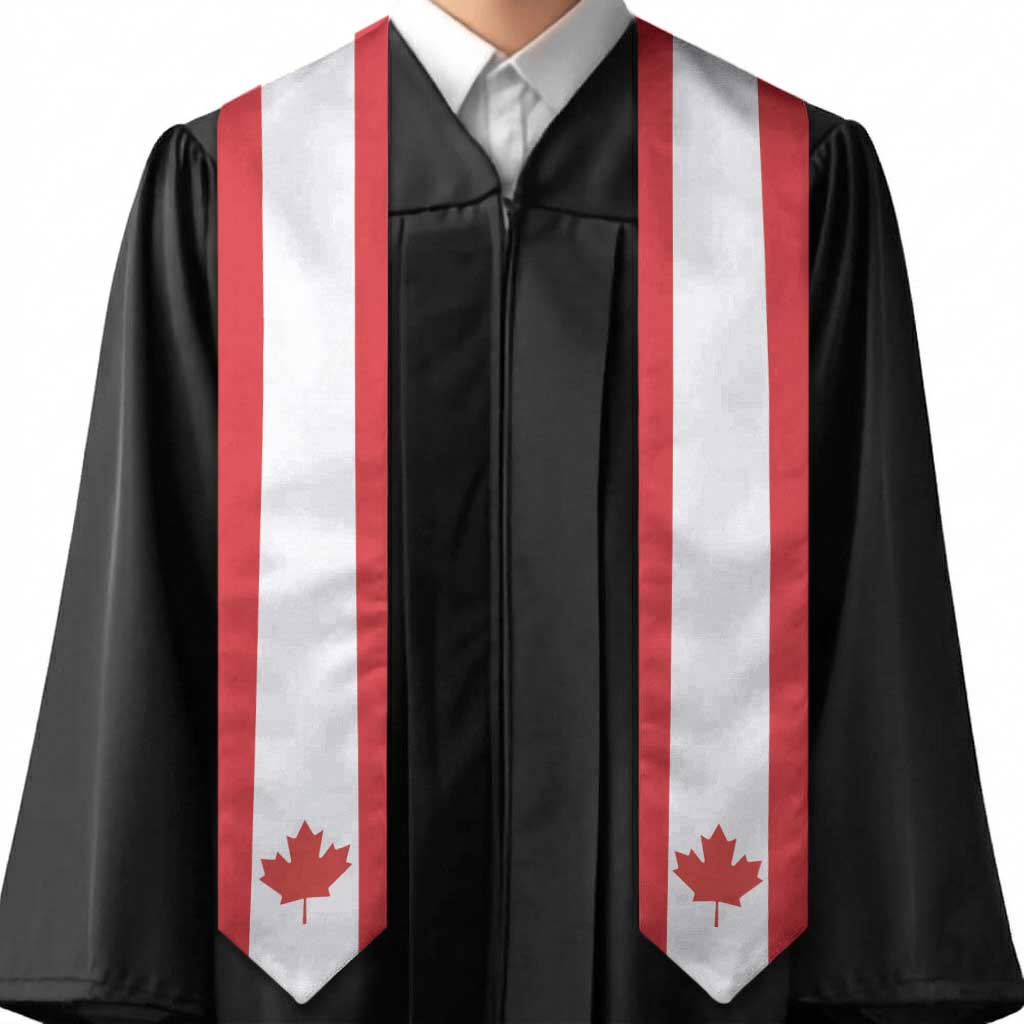 Canada Graduation Stole Flag Style