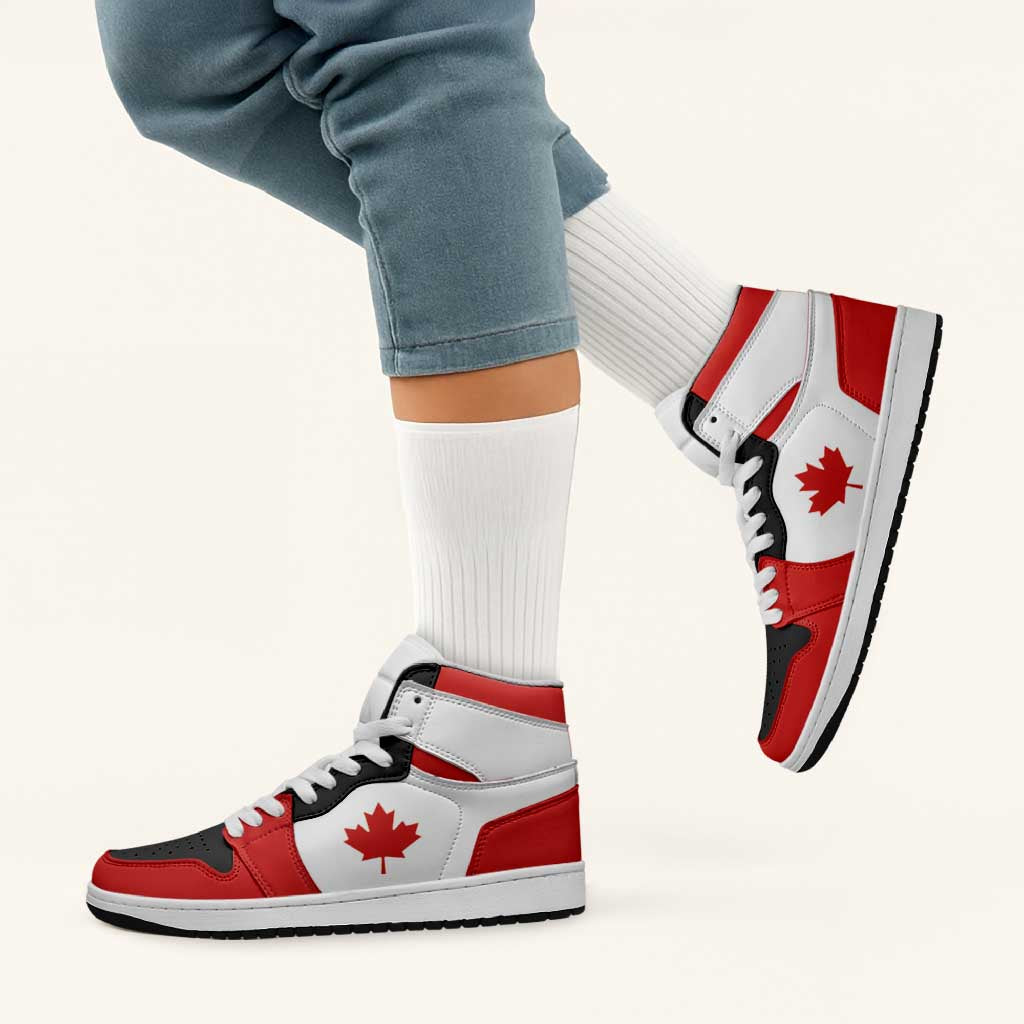 Canada High Sneakers AJ1 Classic National Flag Style - Wonder Print Shop