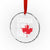 Canada Is Not For Sale Crystal Glass Ornament Distressed Vintage Canadian Maple Leaf - Wonder Print Shop