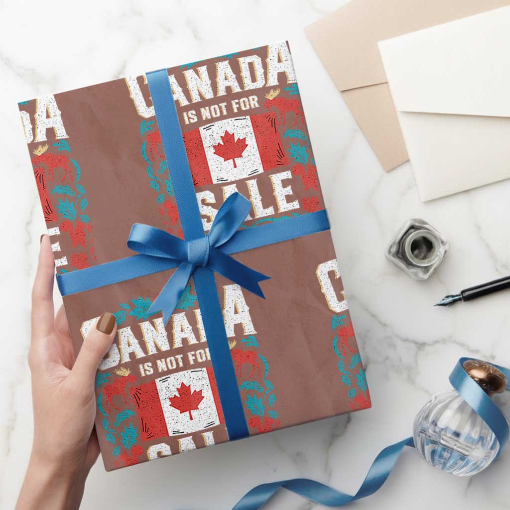 Canada Is Not For Sale Wrapping Paper Roll - Wonder Print Shop