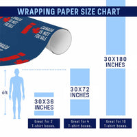 Canada Is Not For Sale Wrapping Paper Roll Maple Leaf Candadian Flag Distressed - Wonder Print Shop