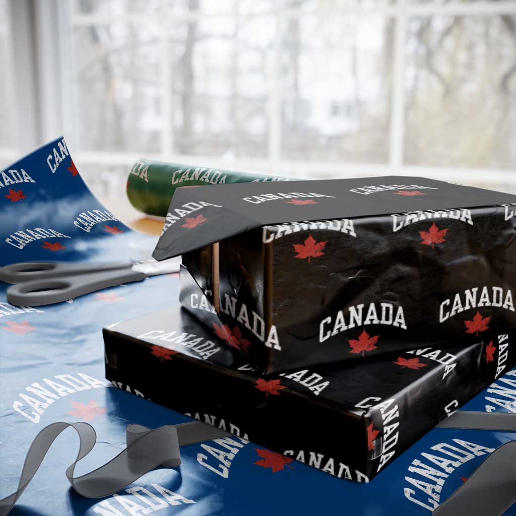 Canada Maple Leaf Wrapping Paper Roll Canadian Pride