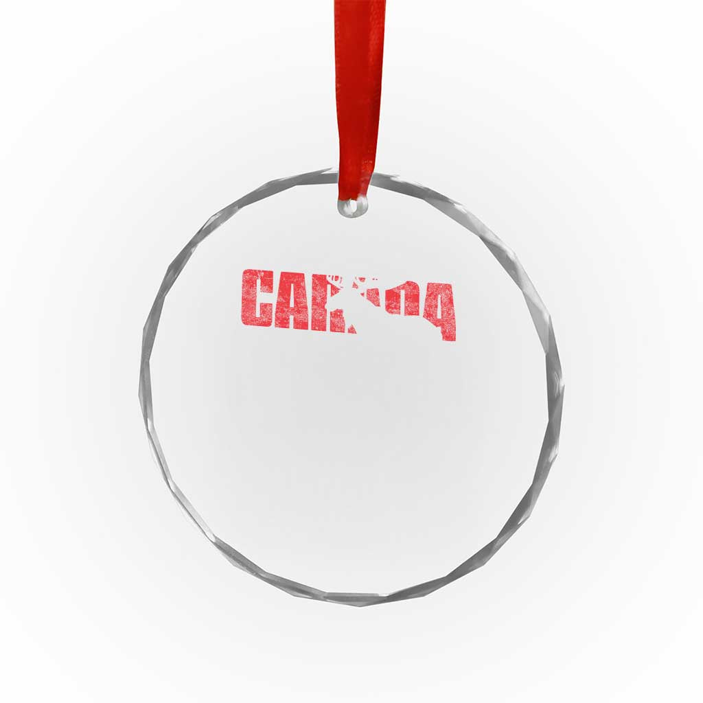 Canada Moose Crystal Glass Ornament Canadian Pride