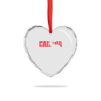 Canada Moose Heart Crystal Glass Ornament Canadian Pride