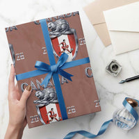 Canada National Soccer Fan Wrapping Paper Roll Proud Canadian Gift