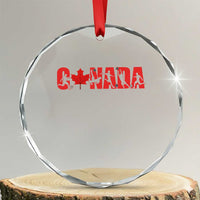 Canada National Soccer Lover Crystal Glass Ornament Proud Canadian Fan Gift