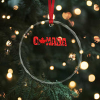Canada National Soccer Lover Crystal Glass Ornament Proud Canadian Fan Gift