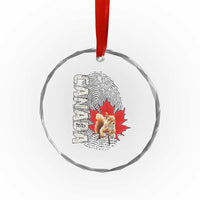 Canada Pride Crystal Glass Ornament Maple Leaf Squirrel Canadian Roots TS02