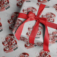 Canada Soccer Fan Wrapping Paper Roll International Football Lover Gift