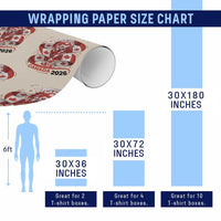 Canada Soccer Fan Wrapping Paper Roll International Football Lover Gift
