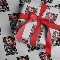 Canada Soccer Moose Wrapping Paper Roll Vintage Postal Stamp Road To 2026