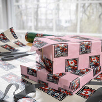Canada Soccer Moose Wrapping Paper Roll Vintage Postal Stamp Road To 2026