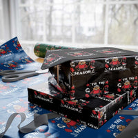 Canadian Ice Hockey Beaver Wrapping Paper Roll Tis The Season Holiday Gift - Wonder Print Shop