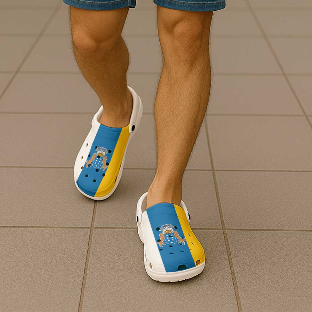 Canary Islands Clogs Shoes Flag Color Inspiration - Wonder Print Shop