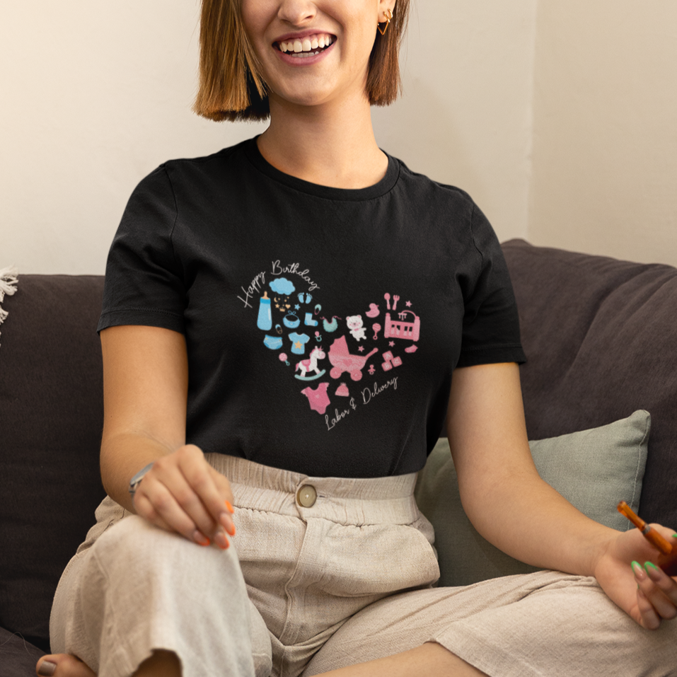 Happy Birthday Specialist Labor and Delivery RN or OB Nurse T Shirt For Women - Wonder Print Shop