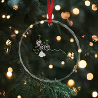 Cannabis Weed Crystal Glass Ornament Molecule THC Marijuana Stoner TS11