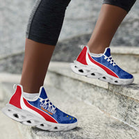 Cape Verde 2026 Football Clunky Sneakers Tubaroes Azuis Grunge Curve Stylized - Wonder Print Shop