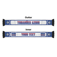 Cape Verde 2026 Football Personalized Soccer Scarf Come On Tubaroes Azuis