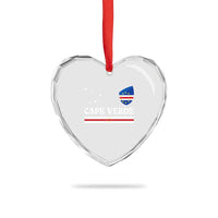 Cape Verde Country Map Shield Emblem Heart Crystal Glass Ornament Cabo Verde Roots National Pride Gift