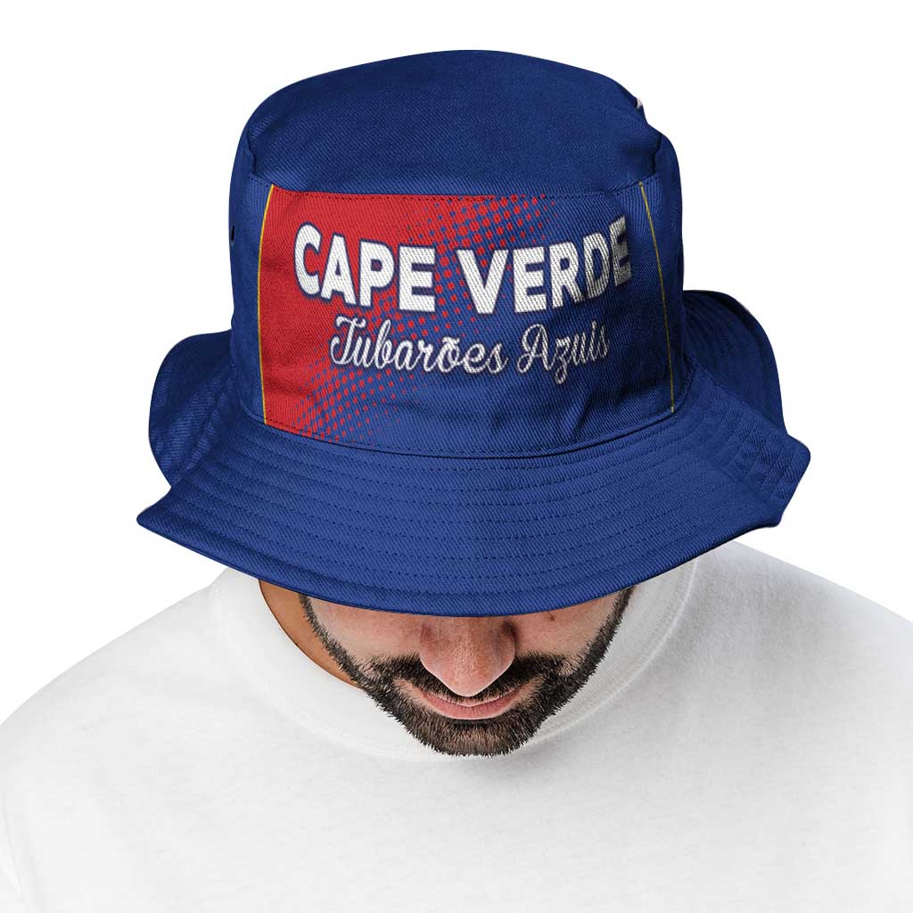 Cape Verde Football Bucket Hat Blue Sharks Make History