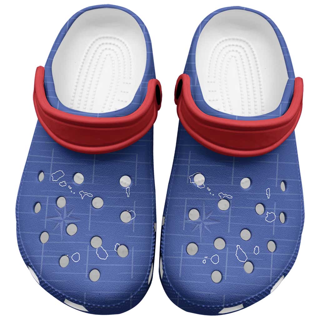 Cape Verde Football Clogs Shoes Come On Tubaroes Azuis - Blue - Wonder Print Shop