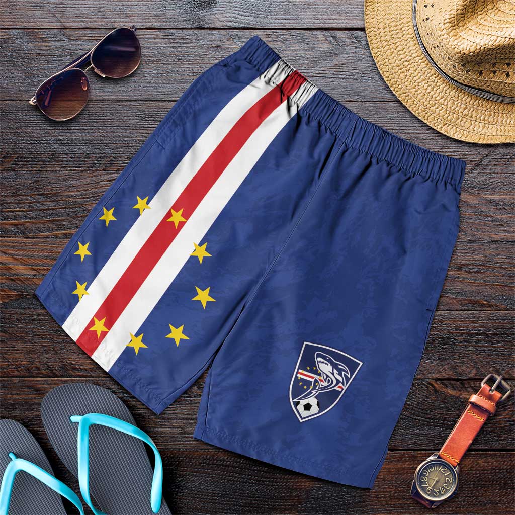 Cape Verde Football Shorts for Men Go Champion Sporty Style - Wonder Print Shop