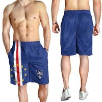 Cape Verde Football Shorts for Men Go Champion Sporty Style - Wonder Print Shop