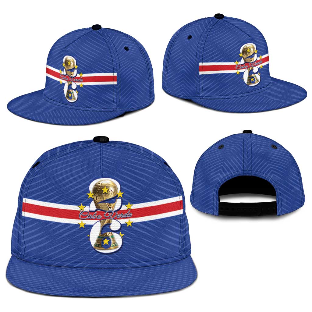 Cape Verde Football Snapback Cap 2026 Tubaroes Azuis First-ever World Cup - Wonder Print Shop