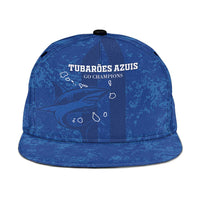 Cape Verde Football Snapback Cap Go Champions Tubaroes Azuis - Wonder Print Shop
