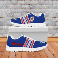 Cape Verde Football Sneakers Monster Blue Shark Striped Style