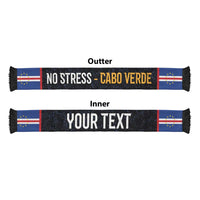 Cape Verde Goalkeeper Personalized Soccer Scarf 40 Years Old 27 Shots Zero Goals Vintage