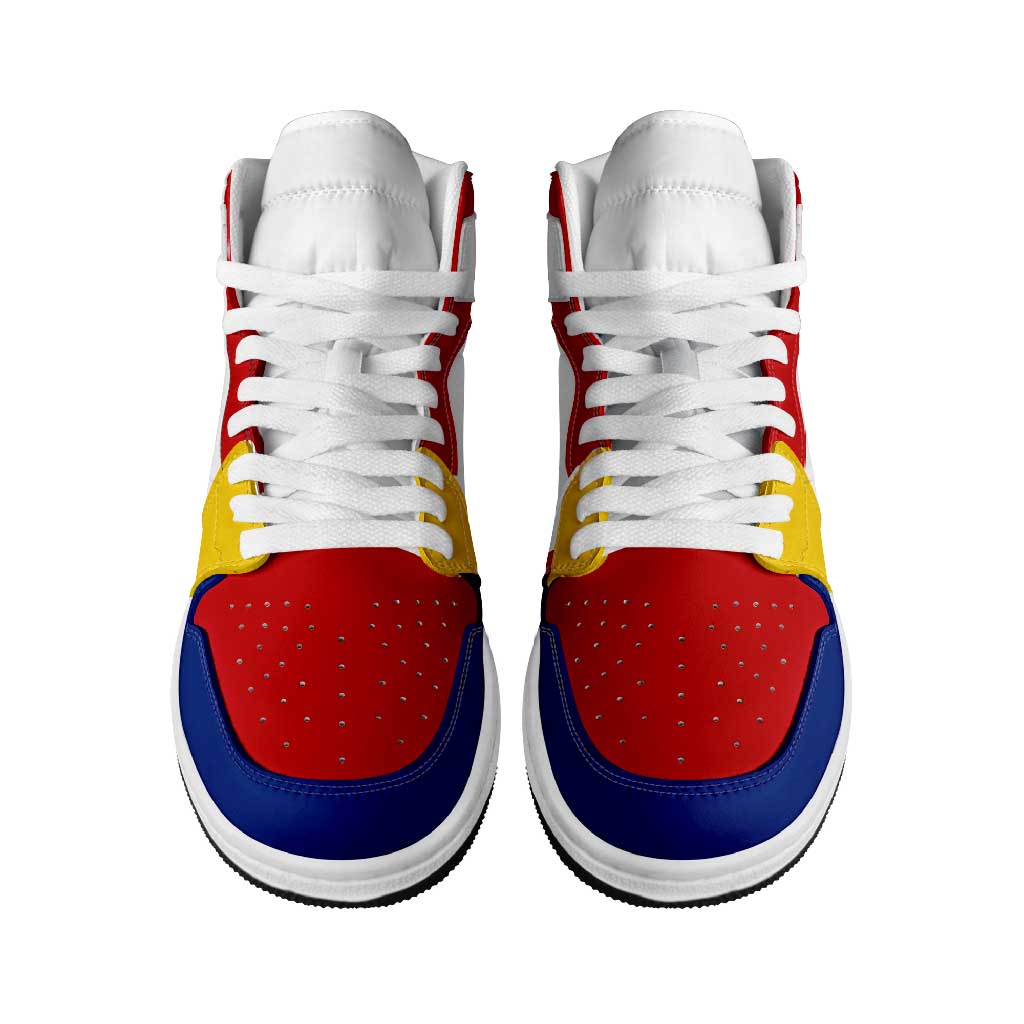 Cape Verde High Sneakers AJ1 Classic National Flag Style - Wonder Print Shop