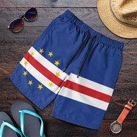 Cape Verde Shorts for Men National Flag Colors - Wonder Print Shop