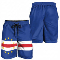 Cape Verde Shorts for Men National Flag Colors - Wonder Print Shop