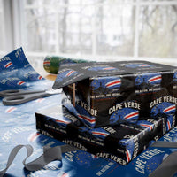 Cape Verde Small Islands Big Hearts Pride Wrapping Paper Roll Cabo Verde One Nation One Dream Distressed Flag