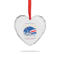 Cape Verde Small Islands Big Hearts Pride Heart Crystal Glass Ornament Cabo Verde One Nation One Dream Distressed Flag