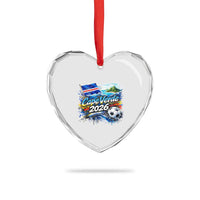 Cape Verde Soccer 2026 Island Flag Heart Crystal Glass Ornament Cabo Verde Football Team Fans Tropical Pride Gift